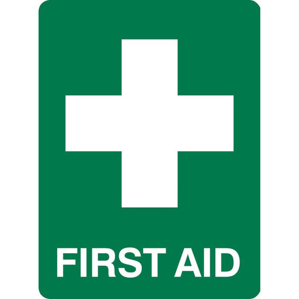 First Aid Sign Poly 300 X 225 