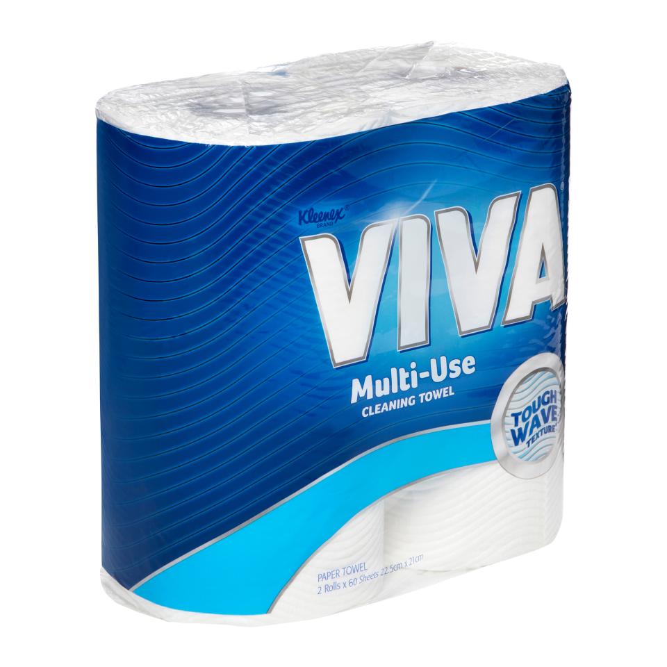 Kleenex VIVA 44301 Kitchen Towel White Twin Pack Case 6