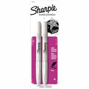 Sharpie Marker Metallic Silver Pack 2