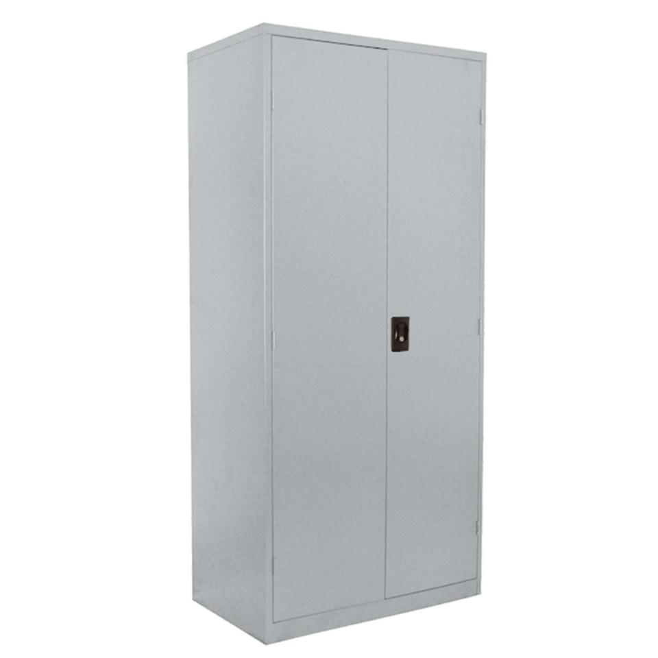 Steelco Stationary Cupboard 4 Adjustable Shelves Lockable 2000H x 914W x 463Dmm Silver Grey