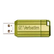 Verbatim Store N Go Pinstripe 16 GB USB 2.0 Flash Drive Eucalyptus Green