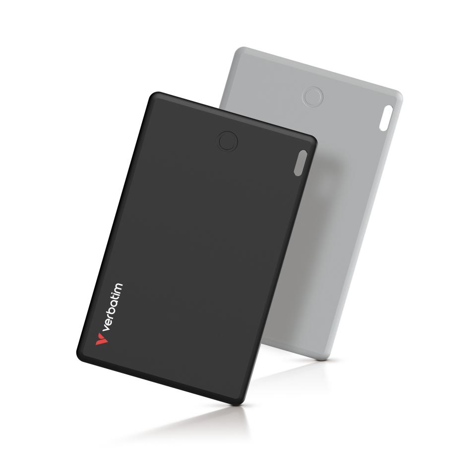 Verbatim My Finder Card Bluetooth Tracker Black and Silver Pack 2