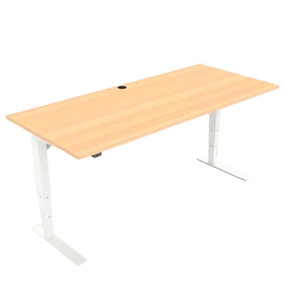 Conset 501-37 Electric Sit/Stand Desk Melamine Top 1800 X 800mm 1 Cable Hole