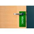 Thumbnail image of DigiTuff Synthetic Media 3up Door Hanger A4 260gsm 195ums Matt White Pack 100