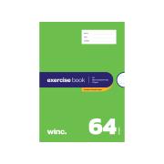 Winc Premium Exercise Book A4 18mm Thirds Red Margin 70gsm  64 Pages