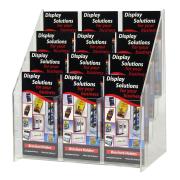 Deflecto Brochure Holder 12 Compartments Free Standing DL Clear