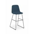 Thumbnail image of OLG Sofia Barstool with Sled Powdercoated Base Seat Height 420mm Upholstered Fabric