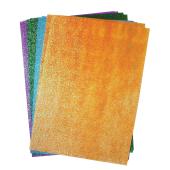 Rainbow Glitter Paper A4 Assorted Colours Pack 50