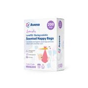 Avena Nappy Bags Landfill Biodegradable Lavender Scented Box 200