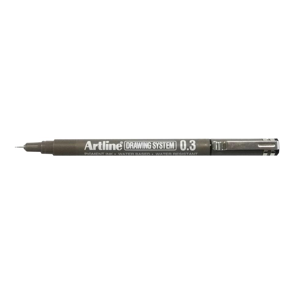 Artline Drawing System Fineliner Pen Extra Fine 0 3mm Black Each Winc