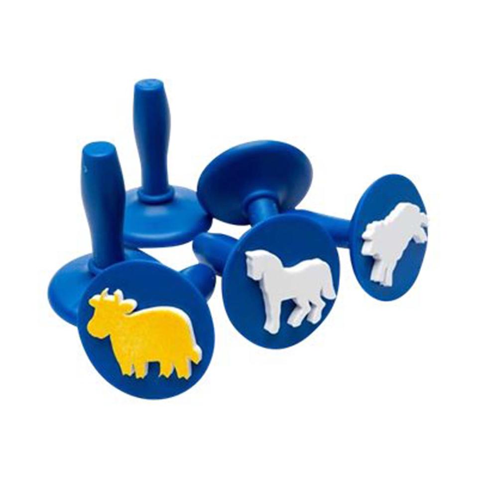 Educational Colours Paint Stampers Farm Animals Set 6