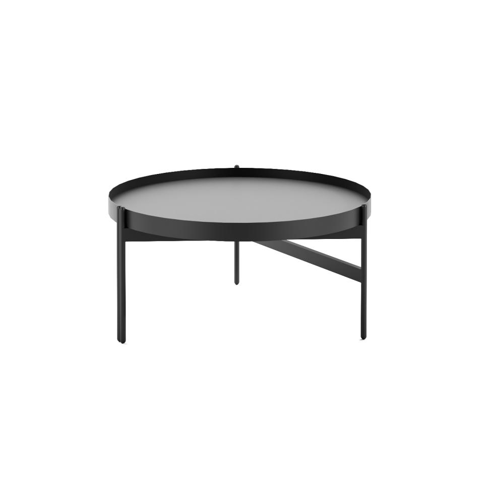 Rapid Line Nido Coffee Table 600mm Dia - Black/black
