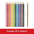 Thumbnail image of Faber-castell Classic Colour Pencils Assorted - Pack of 12+1   