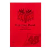 Spirax P100 Exercise Book A4 8mm Red Margin 70gsm 48 Pages