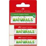 Faber-Castell PVC-free Naturals Erasers White Large Pack 2