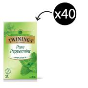 Twinings Herbal Infusions Pure Peppermint Tea Bags Pack 40