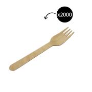 Ecoware Wooden Fork 160mm Coated CWF160F Carton 2000