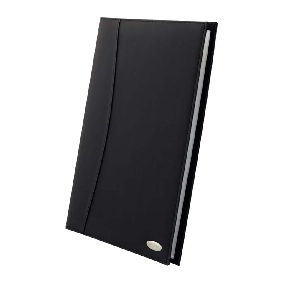 Marbig Professional Display Book A4 Non-Refillable 36 Pocket Soft Touch Black