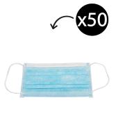 ATS Global Disposable Face Mask 3-Ply Non Sterile Non Woven with Earloops Box 50