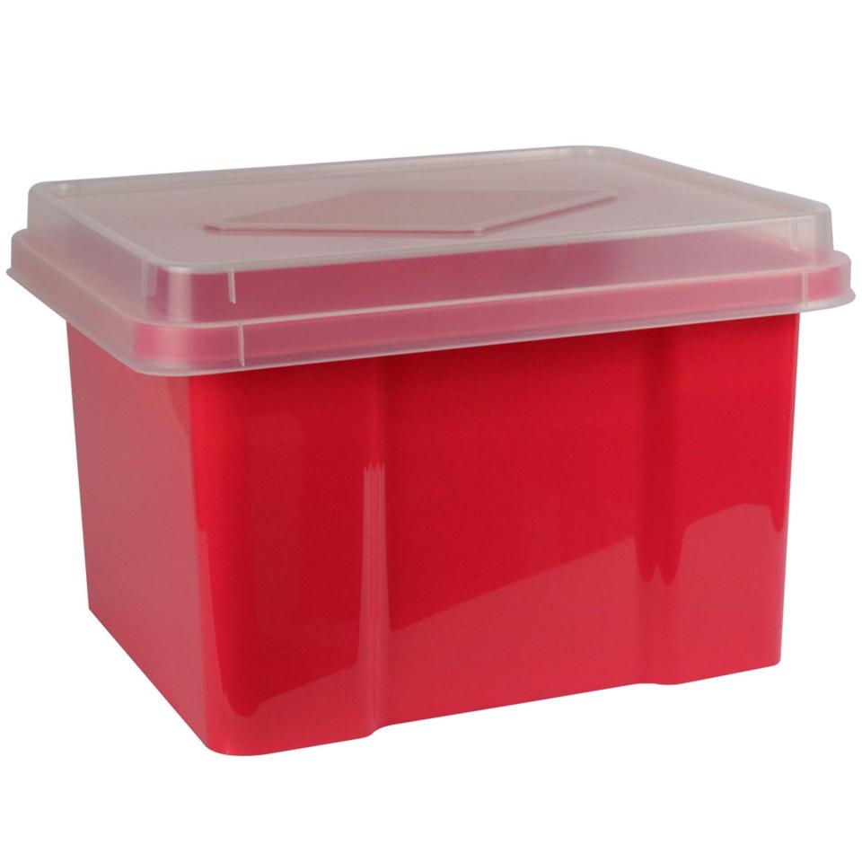 Italplast Storage Box Watermelon With Clear Lid 32L