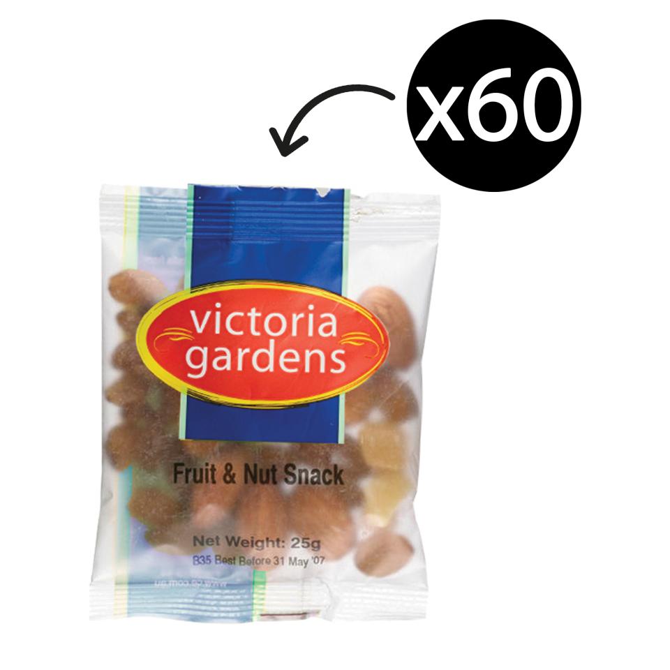 Victoria Gardens Fruit & Nuts Mix Portion Control 25g Carton 60