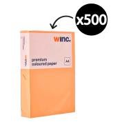 Winc Premium Coloured Copy Paper A4 80gsm Orange Ream 500