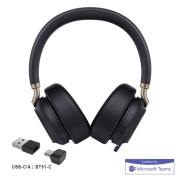 Yealink BH76 Plus MS/UC Certified Wireless Stereo ANC Bluetooth Headset with Charging Stand&USB-C/A