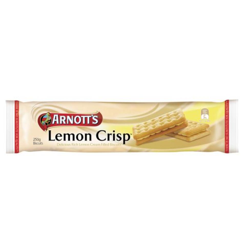 Arnotts Lemon Crisp Creams Biscuits 250Gg