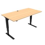 Conset 501-37 Electric Sit/Stand Desk Melamine Top 1500 X 800mm 1 Cable Hole