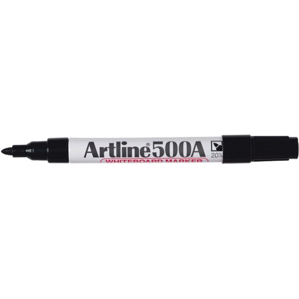 Artline 500A Whiteboard Marker Bullet Black Winc