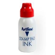 Artline 110502 Stamp Pad Ink Red 50ml Bottle 