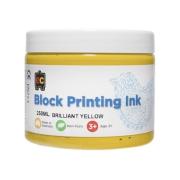 Educational Colours Block Printing Ink 250ml Yellow