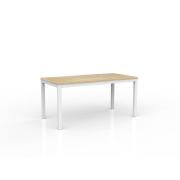 Olg Axis Table 4 Leg White Frame  L1500mm X W750mm - New Oak Ravine