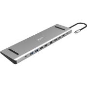 Klik USB-C Laptop Stand & Triple 4k HDMI Multi-port Adapter