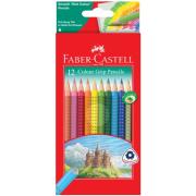 Faber-castell Grip Dot Coloured Pencils Pack Of 12