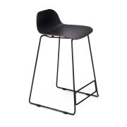 Fineseat Hive Counter Stool With Black Seat And Black Frame