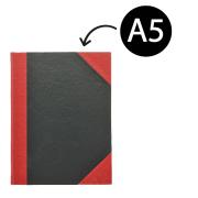 Cumberland Notebook Hardcover Ruled A5 200 Page Red/Black