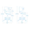 Thumbnail image of Chair Solutions LAB400 Drafter In Black Poly Shell