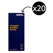 Winc Lead Pencil HB Triangular Box 20