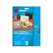 Avery 959168 Clear Oval Inkjet Labels Multi Purpose 18mm Pack 10