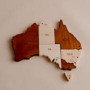 Qtoys Australian Map Puzzle Play Set