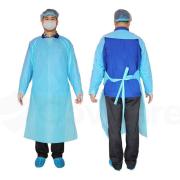Position Promo Disposable Isolation Gowns ISO001 Non Sterile PE Blue Bag 10