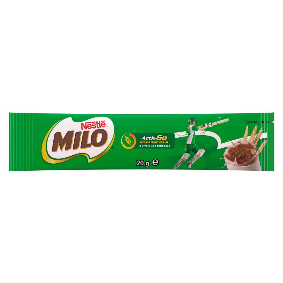 Nestle Milo Chocolate Malt Stickpacks 20g Carton 100 Image