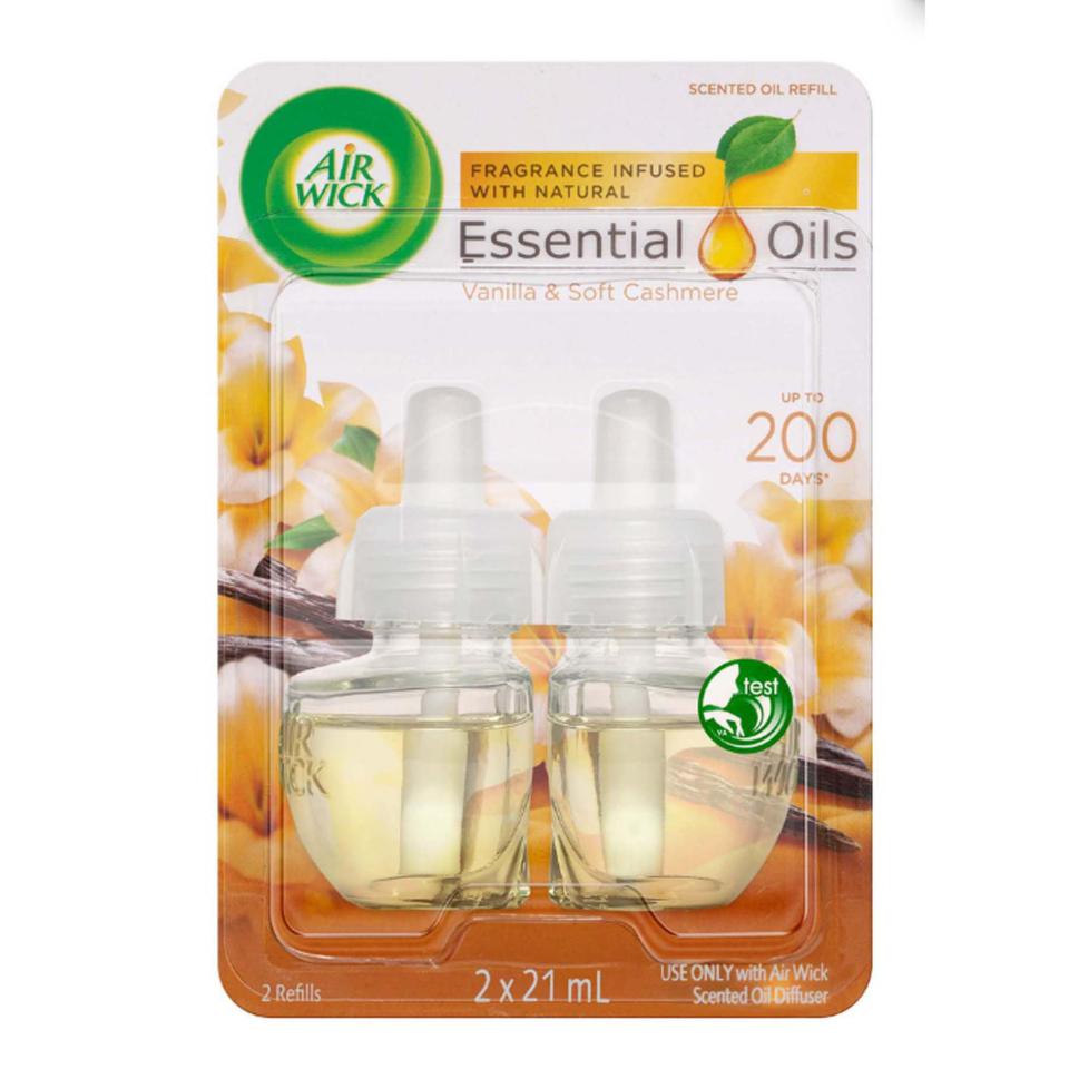 Air Wick Essential Oil Electrical Refill Vanilla & Cashmere Twin Pack 2x 21ml