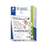 Staedtler Lumocolor Whiteboard Marker Bullet 2.0mm Point Black Box 10