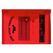 Winc Document Wallet Polypropylene with Button A4 Red