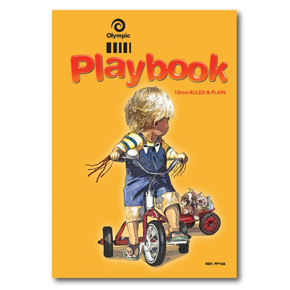 Olympic Play Book 335x245mm Stapled 10mm Ruled 56GSM 64 Pages