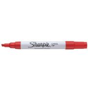 Sharpie Pro Metal Barrel Permanent Marker Chisel Tip 4.0mm Red Each