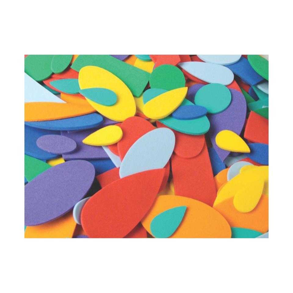 Colorific Foam Shapes Assorted Sizes Pack Of 500