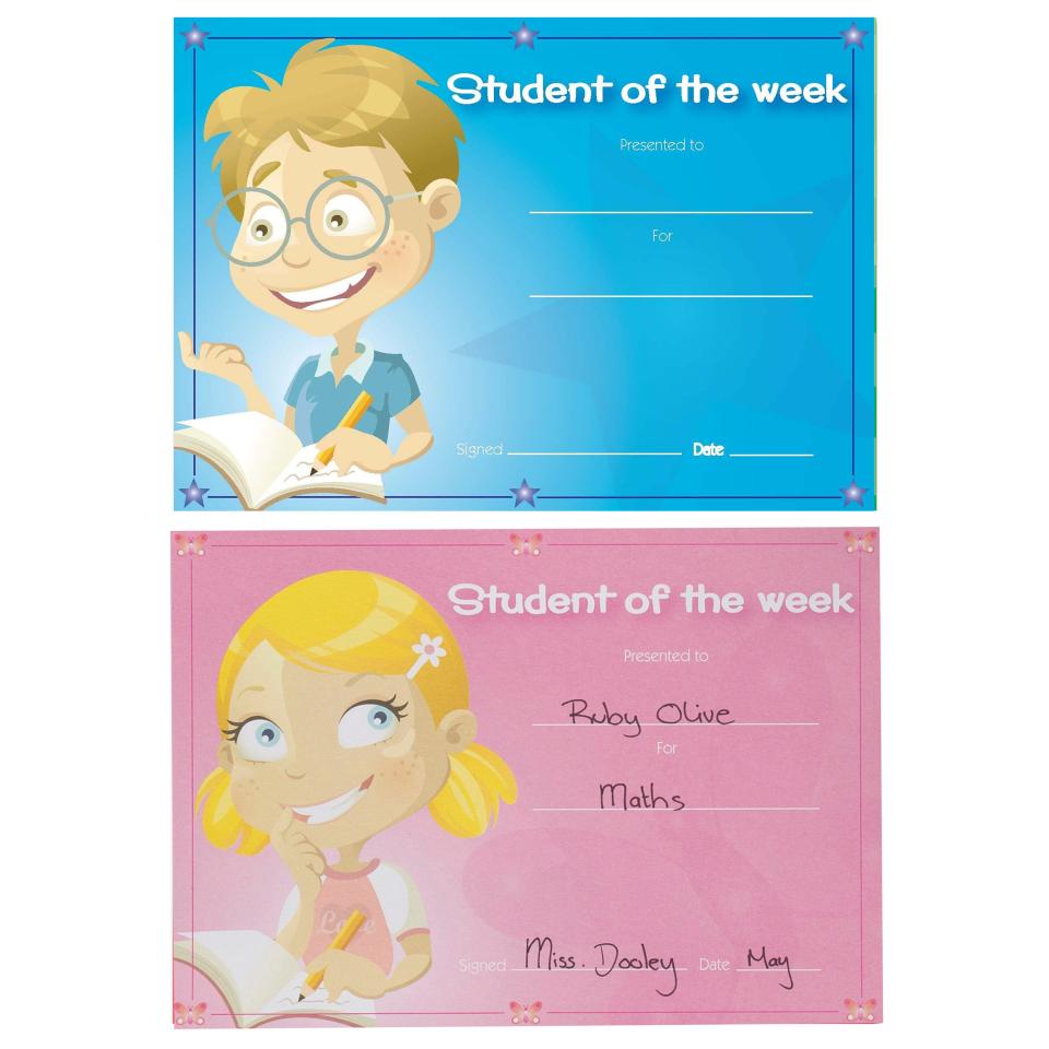 Avery Merit Certificates Student of the Week 148 x 210 mm 36 Certificates